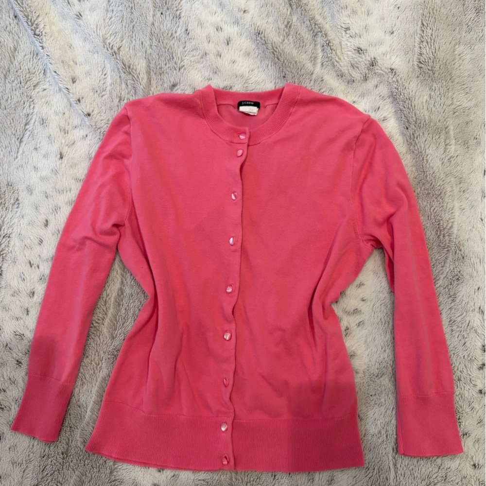 J. Crew Vibrant Pink Knit Sweater